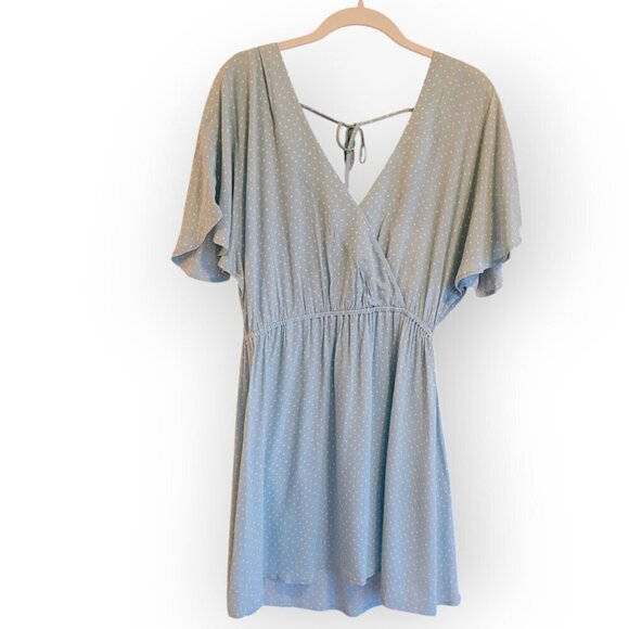 & Other Stories NWT Tie-Back Mint White Boho Dress Size 8 - Picture 2 of 10